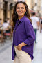 Women's Oversize Long Shirt Purple 1001 - 3
