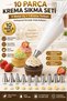 10 Piece Cream Piping Bag Set - Stainless Steel Tipped Cake Decoration Bag