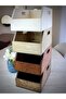 Wooden Record Box and Organizer Chest (7 Inch - 45 Pieces)- Birch Wood 7" Record Box - 6