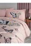 Clasy Ranforce 2-Piece Pillowcase with Cover 50X70 +5 cm Flounce Daisy Love Salmon