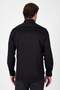 Black Hard Collar Long Sleeve Pocketless Slim Fit 100% Cotton Shirt 1004260324 - 8