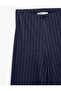 High Waist Striped Wide Leg Pants with Pockets - 7