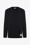 Men's Dark Anthracite Black Street Pants Pajama Set - 2