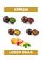 Mixed Flavored Turkish Delight Dragee (Lemon, Strawberry, Orange, Mint) 250 Gr
