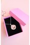 Enamel Necklace - Enamel Steel Necklace - Pink Enamel Floral Necklace