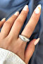 Textura Design Adjustable Women's Steel Ring Does Not Tarnish and Does Not Lose Color - 3