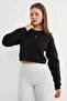 3 Thread Crop Sweatshirt with Heart Accessories - 6