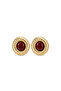 Steel Burgundy Lolin Earrings