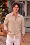 Men's Oversize 100% Cotton Premium Quality Muslin Woven Shirt - 2