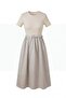 Belt Detailed Midi Length Dress - 6