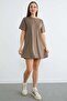 Basic Çimalı Mini Length Modal Dress - 5