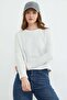 3 Thread Ribbed Sweatshirt with Ribbed Neckline - 5
