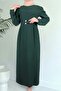 Emerald Watermelon Sleeve and Belt Dress