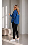 Oversize Women's Jean Jacket Dark Blue - 2