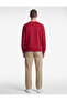 Cotton Long Sleeve Raised Crew Neck Men's Basic Sweatshirt - 3