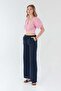 Balloon Sleeve Blouse with Knot on the Front - 3