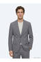 Gray Plain Modern Fit Suit