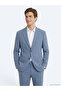 Blue Striped Modern Fit Suit - 4