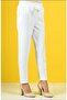 Women's Large Size Gray Carrot Leg Trousers - 4