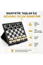 Premium magnetic folding chess set 25x25 cm chess set travel school intelligence game gift set - 2