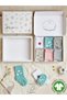 Set of 6 100% Organic Cotton Newborn Baby Girl Socks – Gift Boxed for Baby Shower