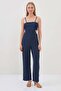 Crepe Fabric Rope Strap Jumpsuit - 2