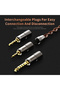 كابل ترقية سماعات الأذن VS400-4.4-0.78mm CVJ VS400، كابل HiFi IEM رباعي النواة 400-Strand من النحاس OFC - 4