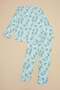 Penguin Patterned Fleece Unisex Children's Pajama Set - 4