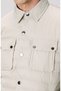 Bej Yan Cep Detaylı Kapitone Coat Ceket - 7