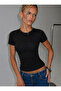 Cotton Soft Textured Natural Viscose Straight Cut Short Sleeve 3-Pack Crewneck Bluz-T-Shirt - 5