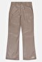 Women Regular Fit Solid Flared Pants, Taupe - 3