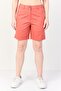 Women Regular Fit Plain Chino Shorts, Rust Brown
