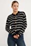 Striped Buttoned Knitwear Cardigan - 4