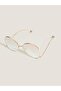Unisex Round Sunglasses Gold Color Frame Gradient Glass Uv Protection Paskov C6 - 3