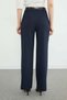 High Waist Palazzo Trousers with Belt Detail - 8