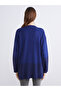 Esvab • Modern & Distinctive Wide Roba Collar Embroidered Women's Knitwear Tunic - 5