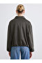Nevavm Women's Jacket with Shirt Collar and Suede Look - 5