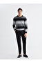 Esvab • Modern & Distinctive Zero Roba Collar Striped Men's Knitwear Sweater - 3