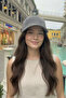 Perforated Cap Hat Summer Sports Trend |   Gray Women's Openwork Visor - 3