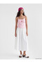 Vizyon New Season U-Neck Embroidered Rope Strap Women's Undershirt - 2