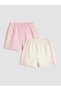 Alita city: girl's bow-detailed striped shorts set (2-pack) - 4