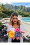 1 Piece Hawaiian Style Hibiscus Flower Hair Clip - Tropical Beach Accessory - 7