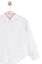 Nk girl's striped shirt with large pocket detail, ages 8-14, ecru/navy - 7