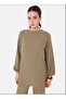 Tie-Detail Tunic Trousers Double Set - Khaki - - 3