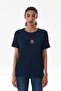 Teddy Bear Embroidered Wrinkle Fabric Oversize T-Shirt - 6