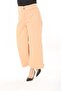 Women's Plus Size Orange Wide Leg 4 Pocketed Stretch Fabric High-Waist Jeans 65N37920