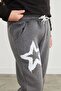 3 Thread Star Printed Jogger Girls' Sweatpants - 6