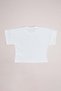 Ribbon Embroidered Casual Girls' Crop T-Shirt - 4