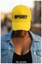 Embroidered Cotton Yellow Cap - Casual Street Style - 4