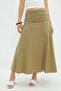 Beli Drapeli Zippered Midi Skirt - 7